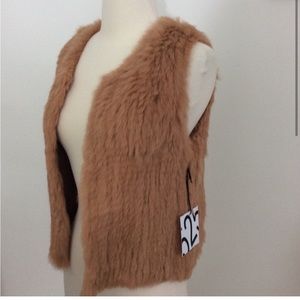 ♥️ Genuine rabbit fur vest